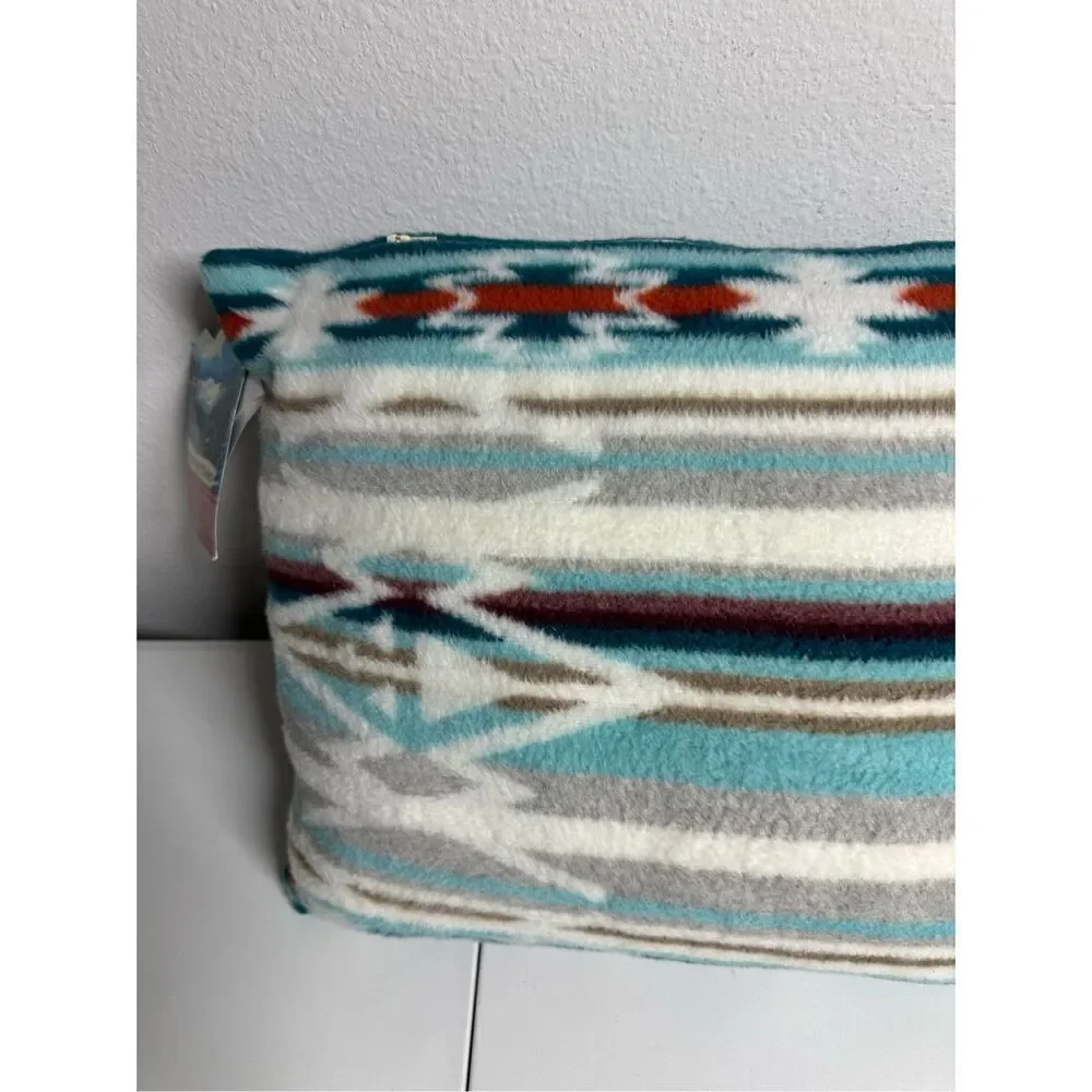 Rare NWT The Alpine Chalet Southwestern Aztec Soft Plush Pillow 22”x12” Feather